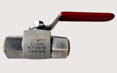 SDSS S32750 Instrumentation Ball Valve